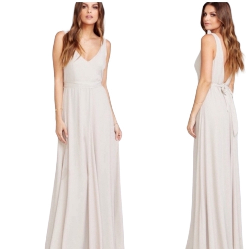 Show Me Your Mumu Jenn Maxi Dress Beige XXL